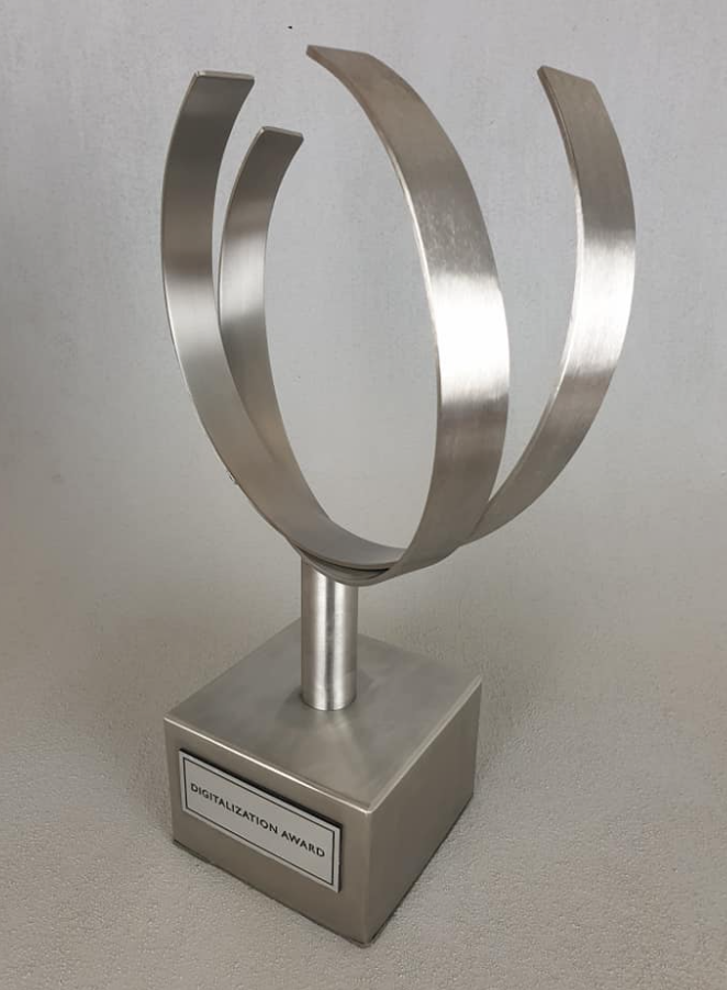 Framed metaalbewerkingsbedrijf Deventer Zelfgemaakte Digitalization Award Voor Bedrijf